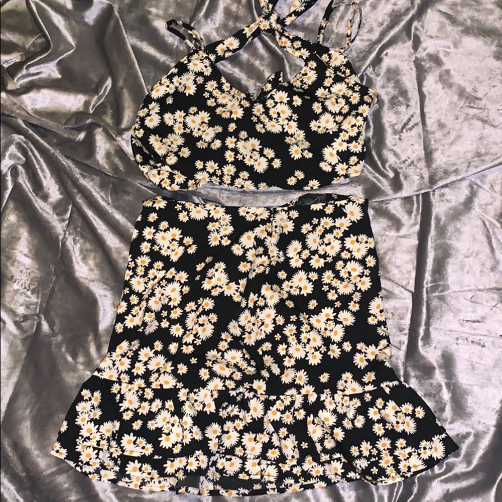 Two Piece Skirt and Tie Back Top